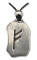 Pandantiv cu rune Feoh, talisman pentru prosperitate si noroc, 2.8 cm