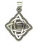 Pandantiv amuleta din argint pentru cunoastere Rob Ray Simboluri Mistice - Nod Celtic in Cruce