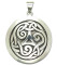 Pandantiv amuleta din argint pentru armonie Rob Ray Simboluri Mistice - Cerc cu Nod Celtic