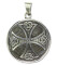 Pandantiv amuleta din argint pentru intuitie Rob Ray Simboluri Mistice - Cruce Celtica
