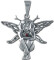 Pandantiv amuleta din argint cu cristal rosu pentru inspiratie si motivatie Magia Zanelor - Zana Pad