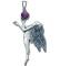 Pandantiv amuleta din argint cu cristal violet pentru iubire si pasiune Magia Zanelor - Printesa