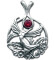 Pandantiv amuleta din argint cu cristal rosu pentru indeplinirea dorintelor Magia Zanelor - Zana Flu