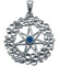 Pandantiv amuleta din argint cu cristal albastru pentru spiritualitate Magia Zanelor - Elvenstar