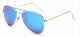 Ochelari de soare Aviator Bleu cu Auriu, Polarizati