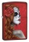 Brichetă Zippo 28830 Day of Dead Girl Rose Candy Apple Red